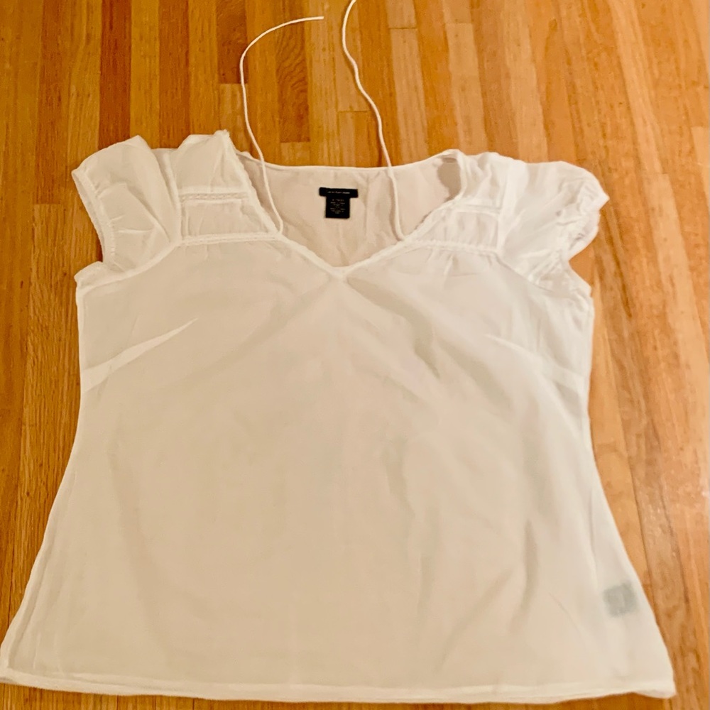 Calvin Klein white cotton short sleeve top
